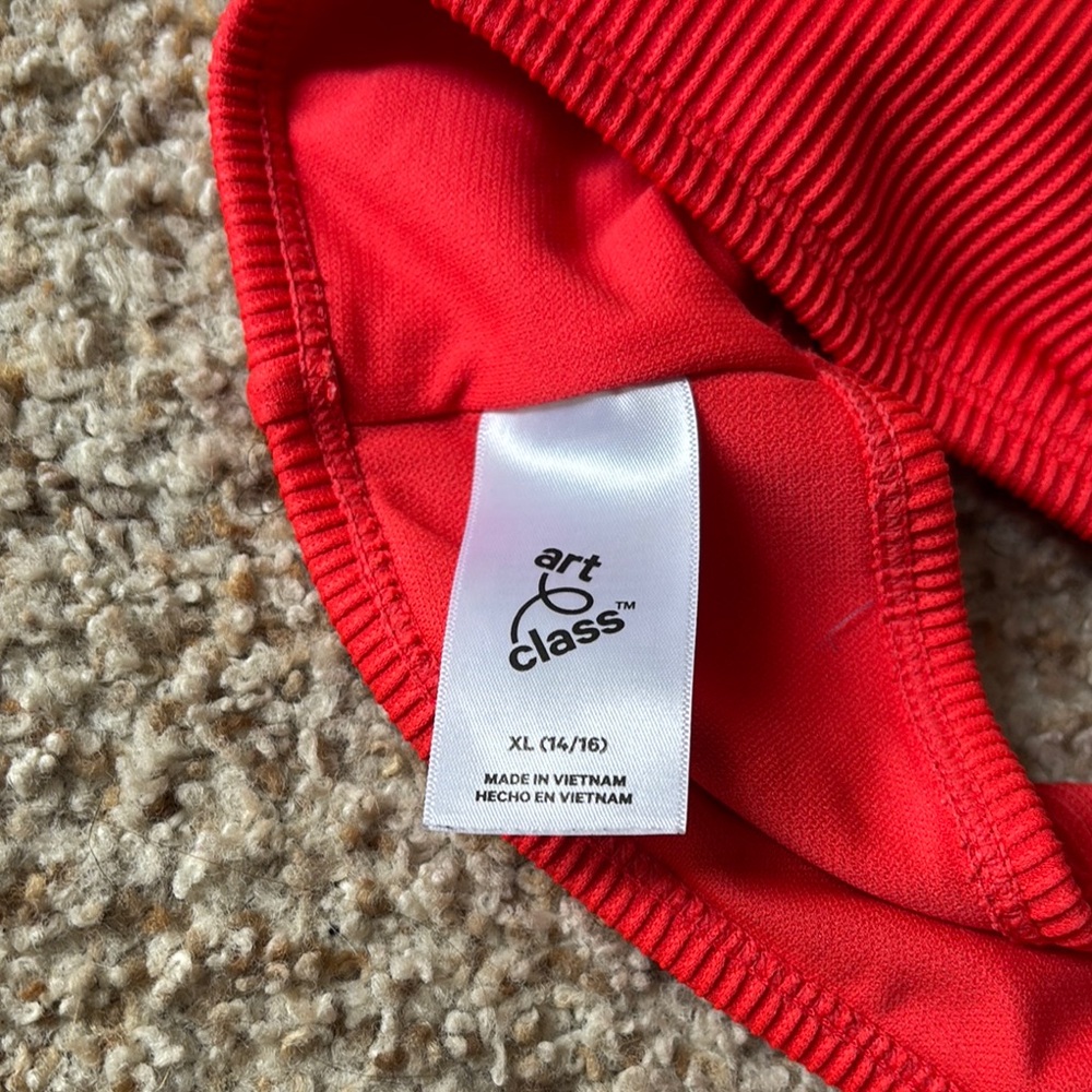 Red Ribbed Bikini Set - Picture 3 of 4